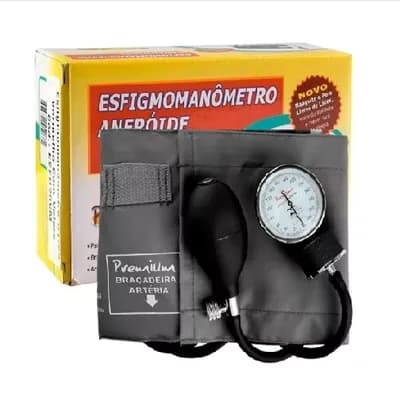 Aparelho de Pressão Nylon Velcro Adulto Preto