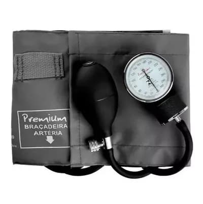Aparelho de Pressão Nylon Velcro Adulto Grafite
